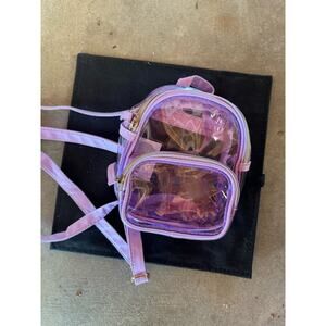 Clear Mini Claires Adjustanle Backpack